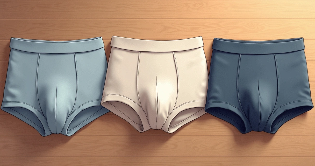 Vários tipos de cueca masculina alinhadas suporte confortável