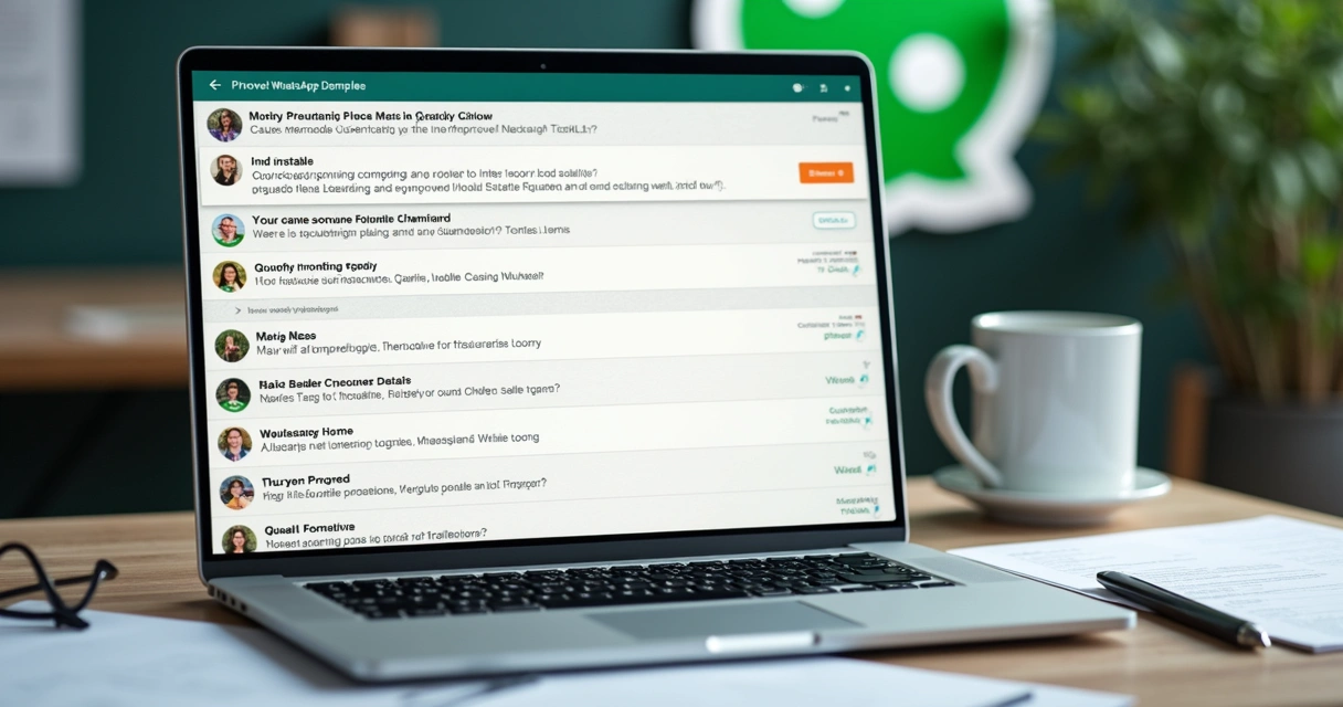 Exemplo de modelo de mensagem aprovado para WhatsApp
