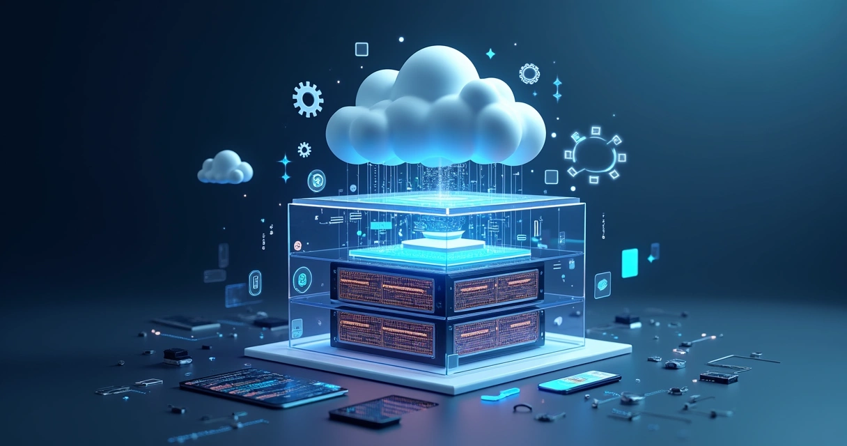 Illustration of a full-stack application architecture visualized 