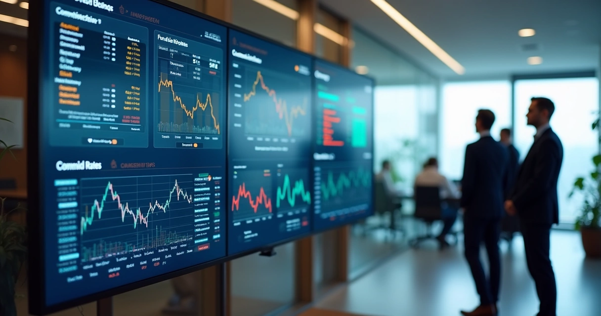 Unified treasury management dashboard with real-time market and risk data