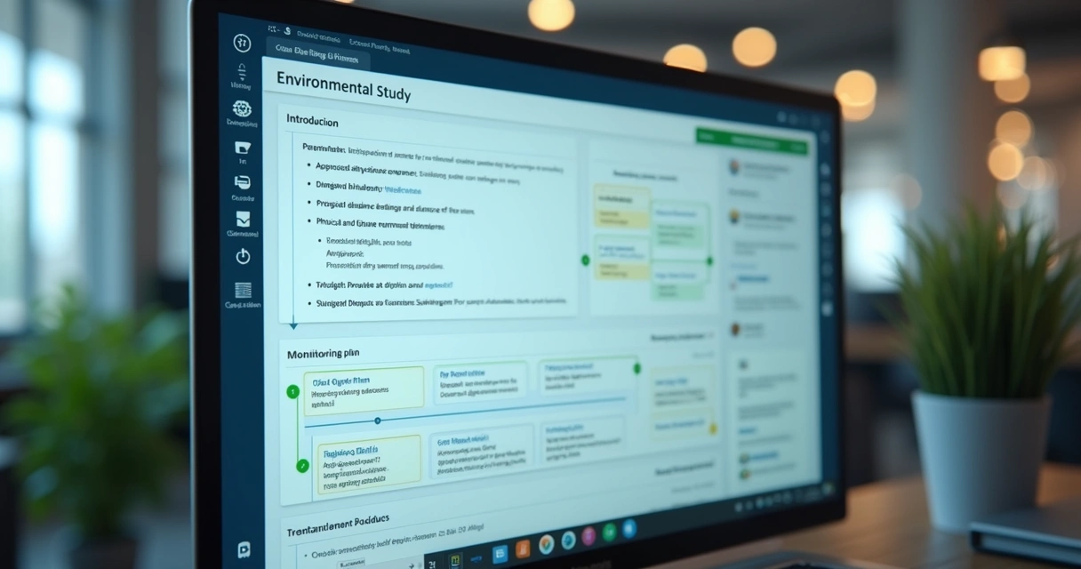Módulo de estudos ambientais com tópicos de licenciamento prontos para edição 