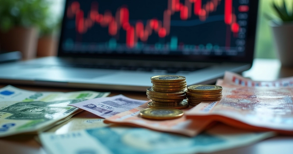 Moedas das principais economias em sobreposição