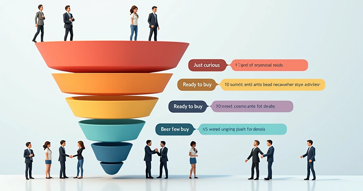 Gráfico mostrando diferentes estágios do momento de compra com destaques para pronto para fechar 