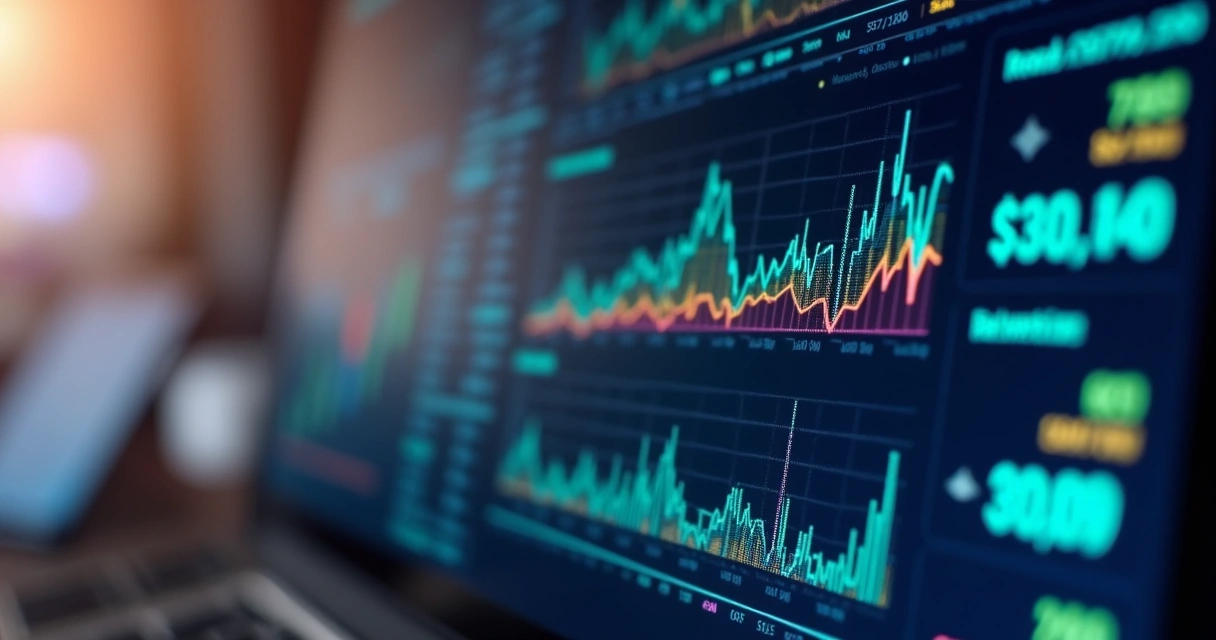 Painel digital mostrando monetização e uso de APIs