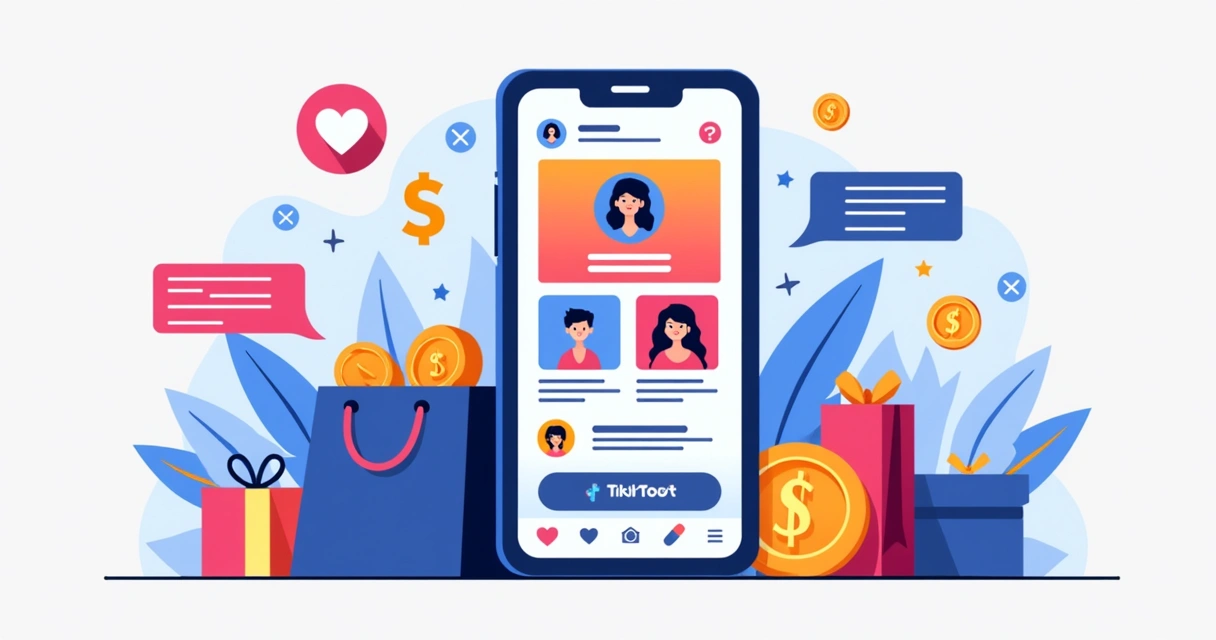 Monetização conta TikTok com Shop, parcerias e recompensas 