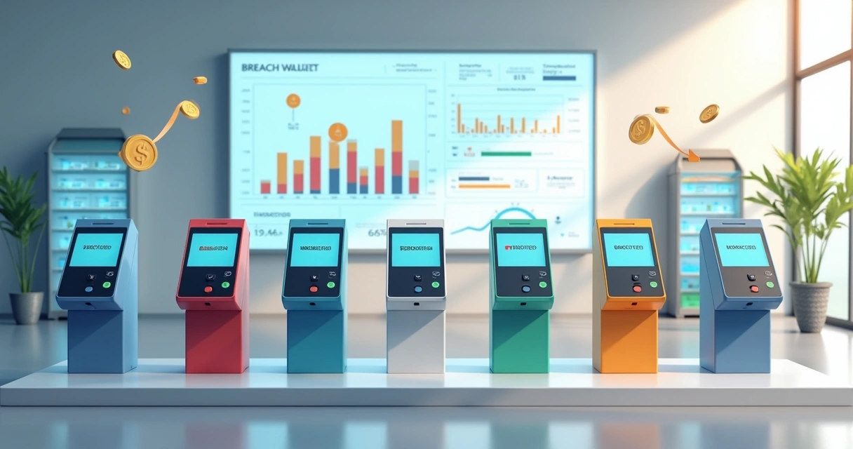 Soluções de maquininhas personalizadas com marca própria e painéis financeiros. 