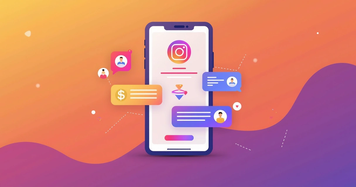 Tela de smartphone exibindo reels e lives com ícones de monetização 