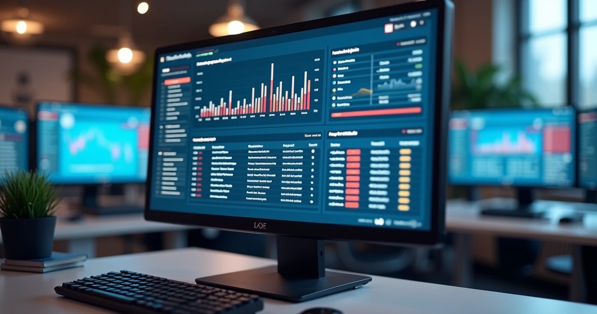 Tela de monitoramento com alertas automáticos de falha fiscal