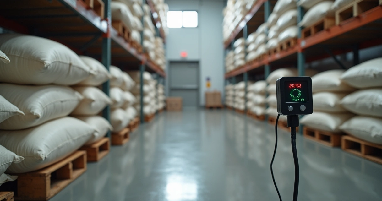 Armadilha eletrônica de monitoramento instalada no depósito de uma padaria 