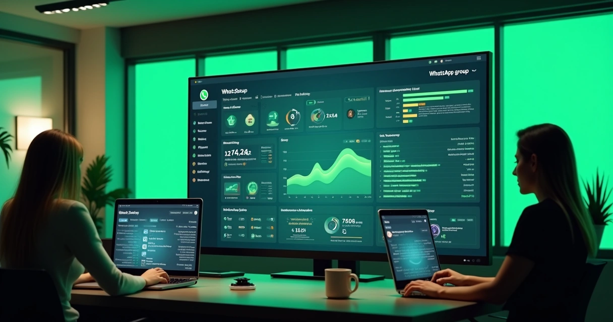 Painel de alertas inteligentes e gráficos de previsão em tela de computador empresarial 