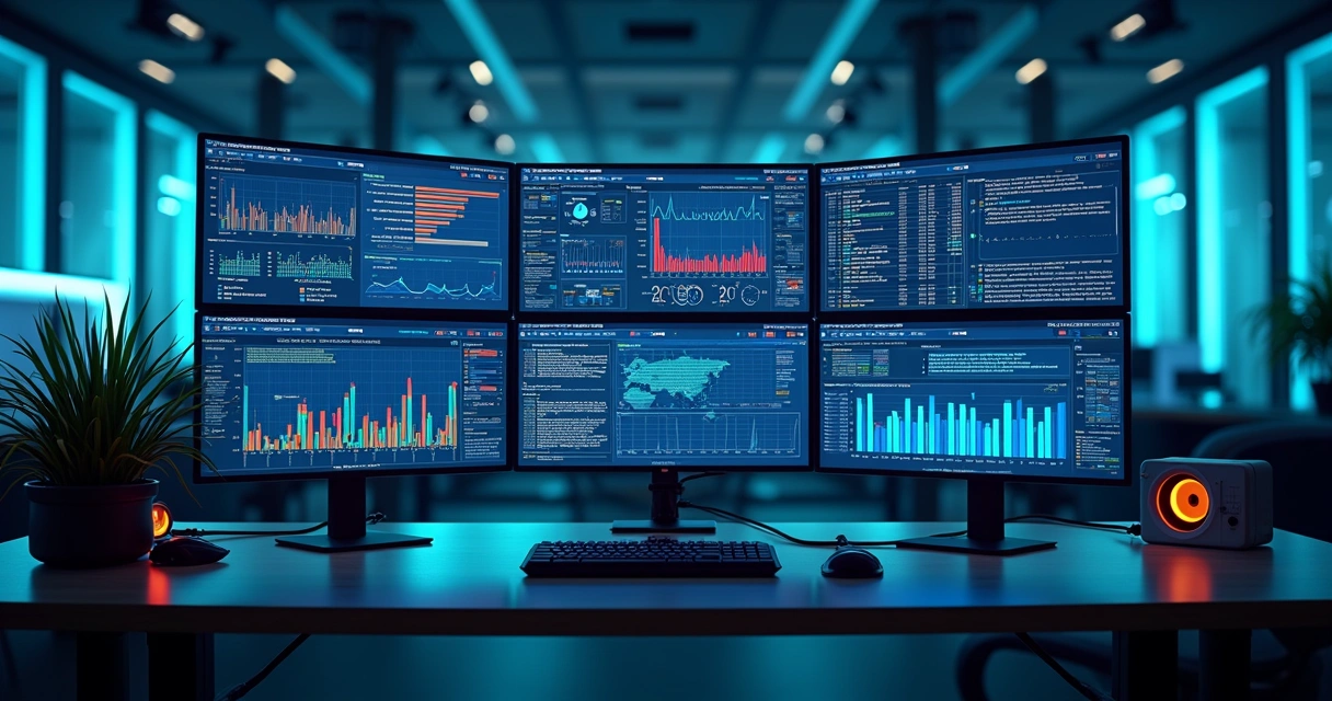 Monitoramento automatizado em múltiplas telas de TI