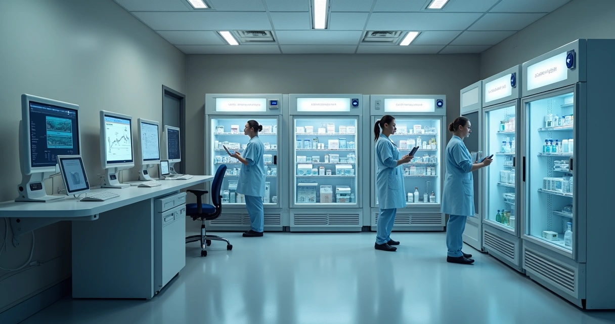 Automated monitoring of hospital cold chain