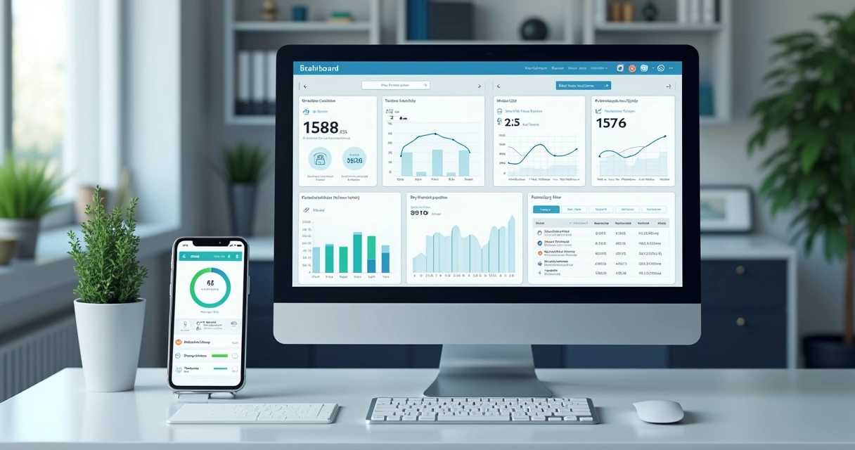 Plataforma IoT mostrando gráficos de calibração e alertas em tela 