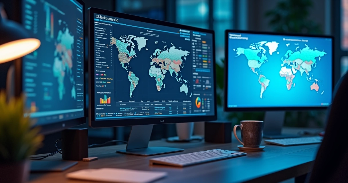 Painel de monitoramento CDN com gráficos de desempenho em tempo real 