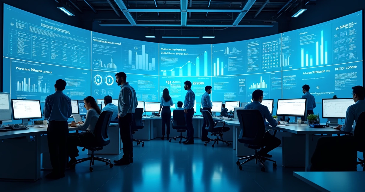 Painéis com indicadores de atendimento monitorados em tempo real