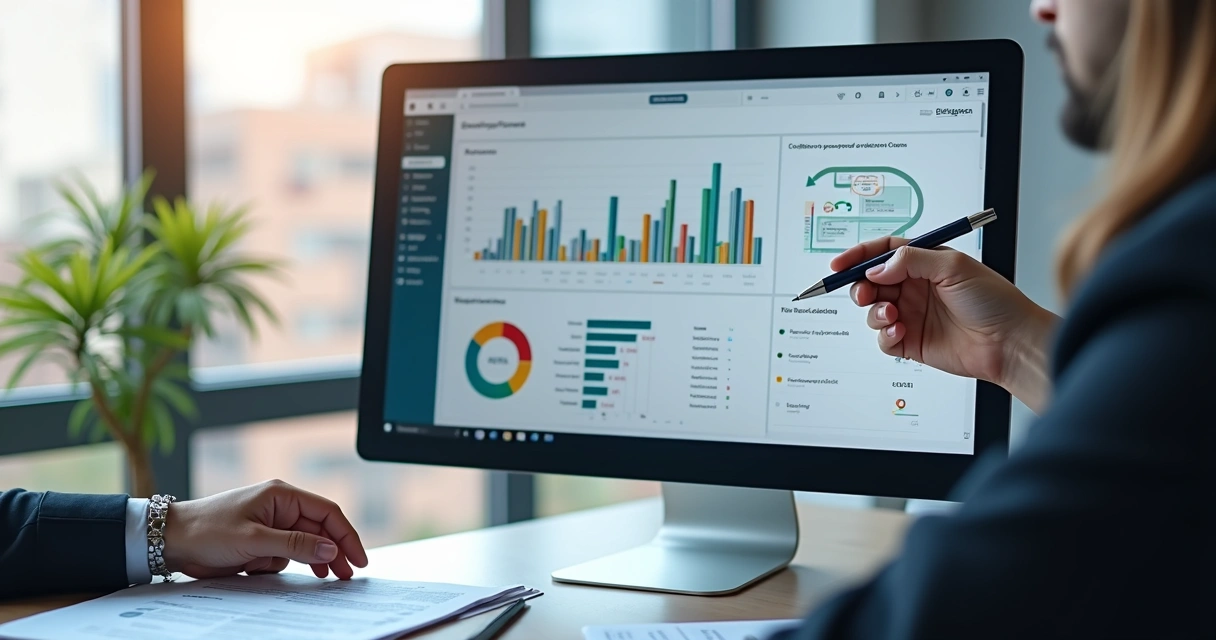 Tela de computador com painel de monitoramento de certidões fiscais