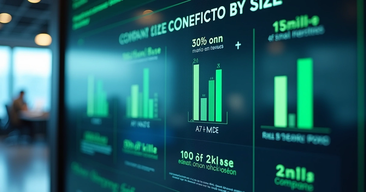 Classificação de empresas por porte em painel digital 