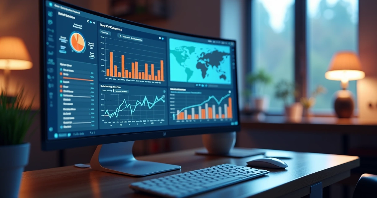 Tela de monitoramento mostrando status de integrações cloud e alertas 