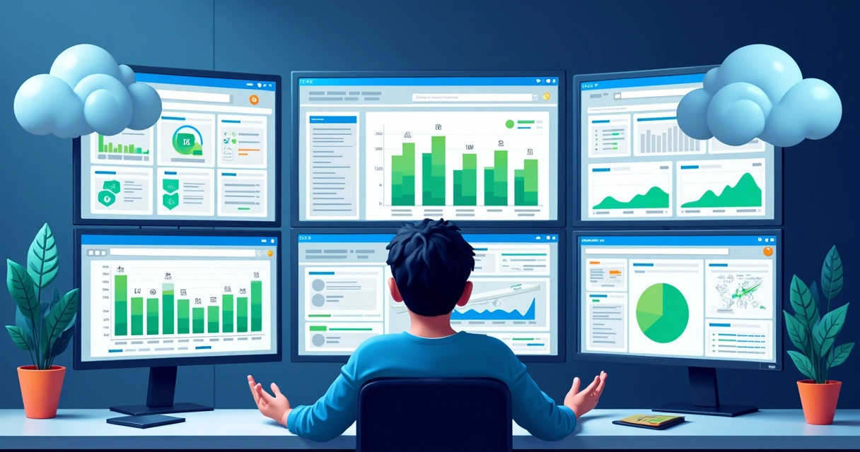 Tela de monitoramento de deploy no Azure com gráficos de status e alertas. 