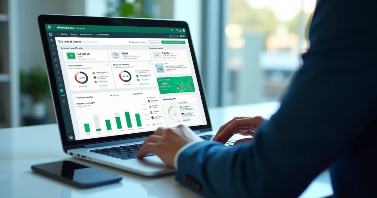Painel de monitoramento comercial com filtros de privacidade no WhatsApp 
