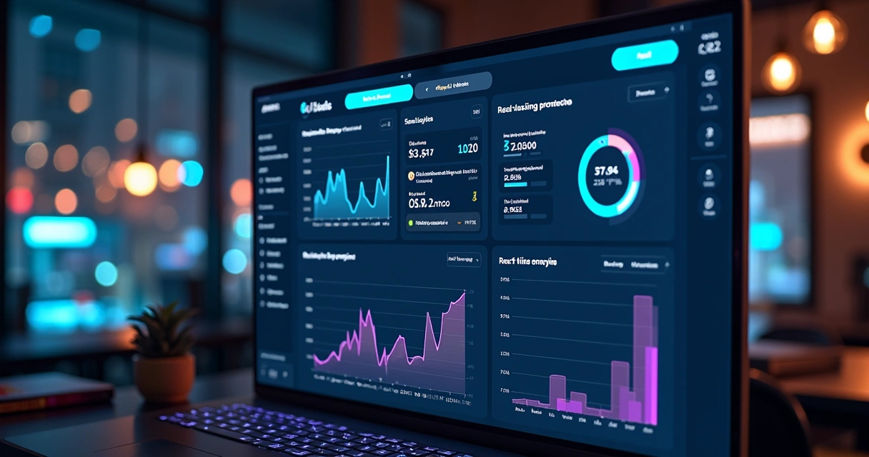 Painel de monitoramento de vendas e suporte de loja virtual 