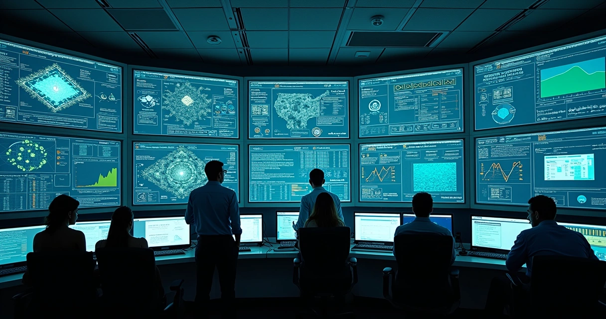 Painel de monitoramento de dados em ambiente corporativo 