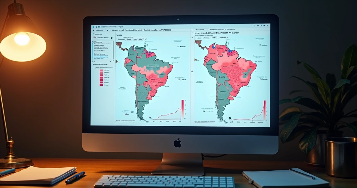 Monitor de computador com gráficos de dados de PrEP