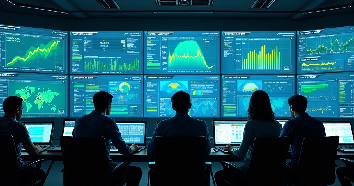 Dashboard de monitoramento com gráficos em tempo real 