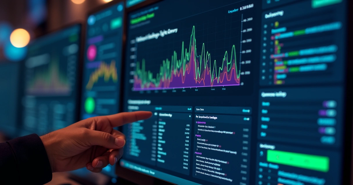 Dashboard de monitoramento com indicadores de webhooks e eventos