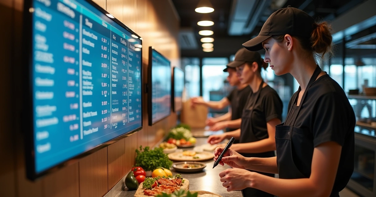 Monitoramento digital de pedidos em restaurante 