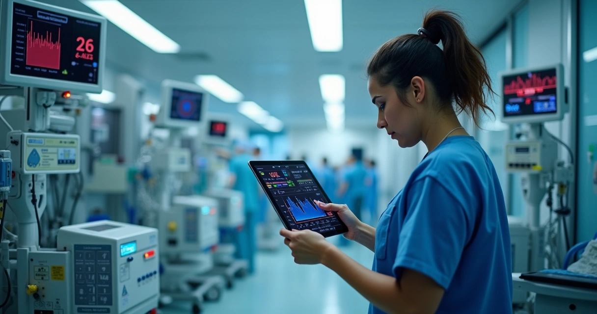 Monitoramento digital em equipamentos hospitalares