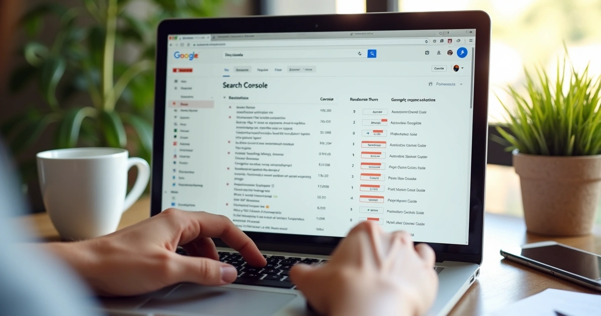 Tela do Search Console mostrando relatório de erros de cobertura em site 