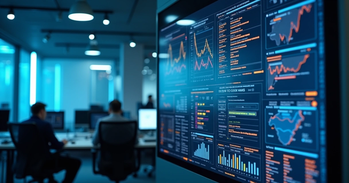 Dashboard de IA mostrando monitoramento em tempo real 