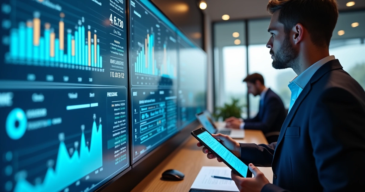 Dashboard de indicadores automáticos em imobiliária 