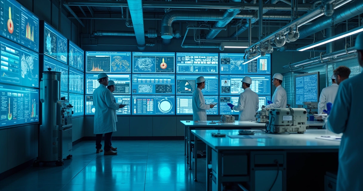 Plataforma de monitoramento IoT em uso em uma indústria