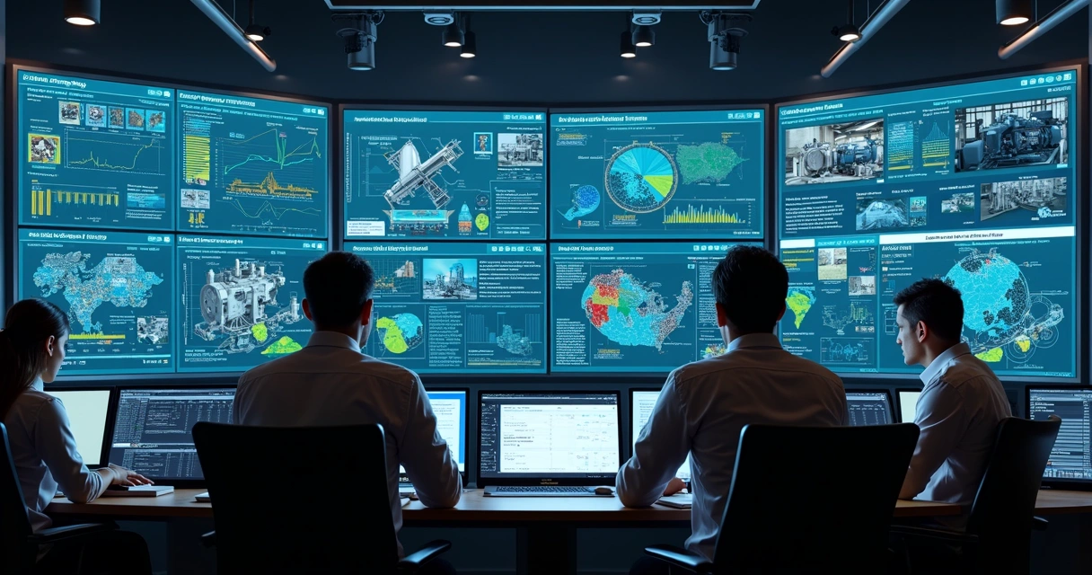Monitoramento em tempo real de um equipamento industrial com sensores e painel digital 