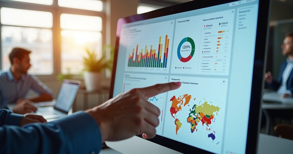 Tela de monitoramento de menções online com gráficos de sentimento 