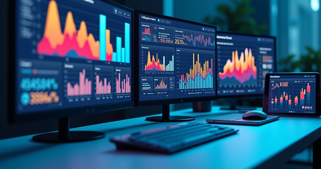 Dashboard de métricas em marketing digital 