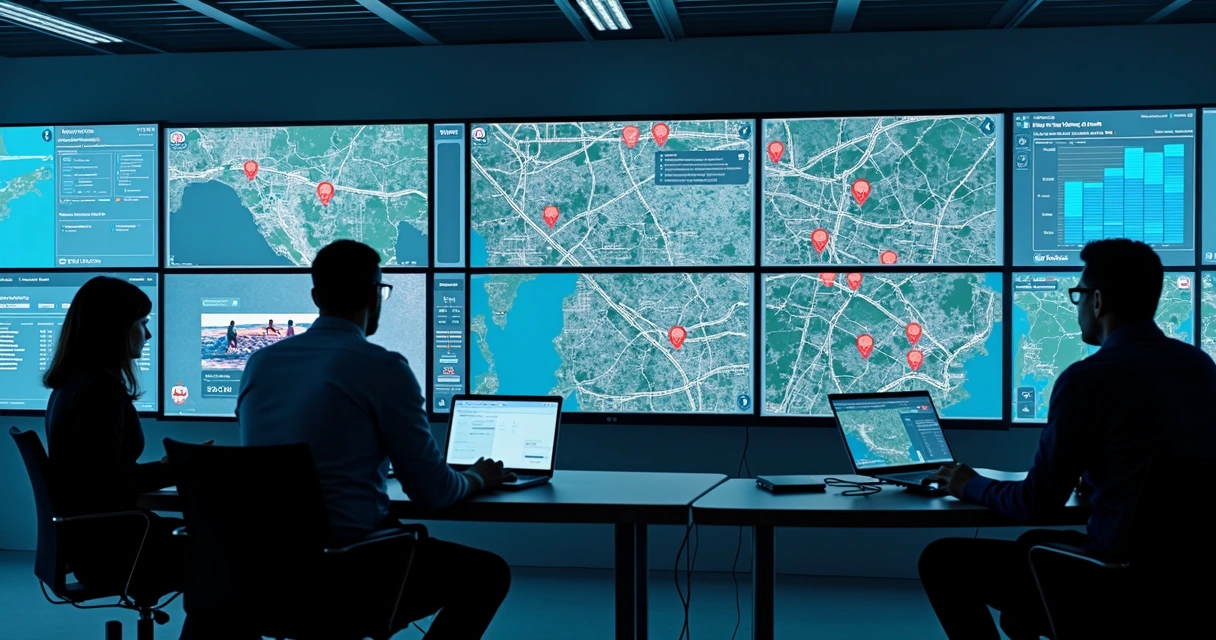 Monitoramento em tempo real de rotas de transporte 