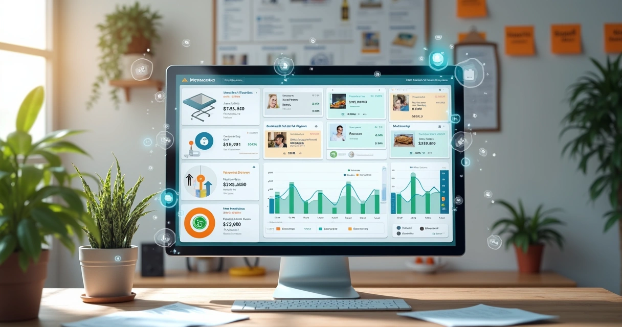 Dashboard monitorando anúncios de vendas em diferentes plataformas 