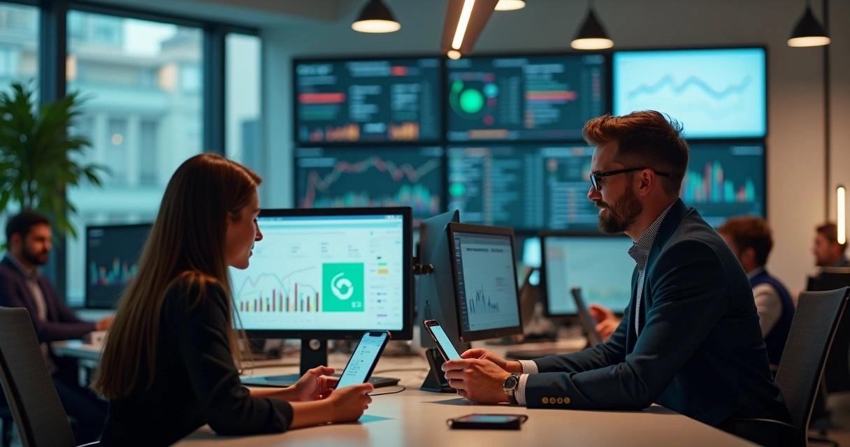 Gestor acompanhando operação comercial em tempo real 