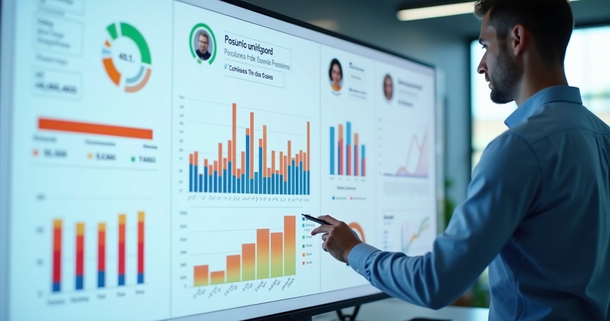 Interface mostrando painel de monitoramento de conversas comerciais em tempo real 