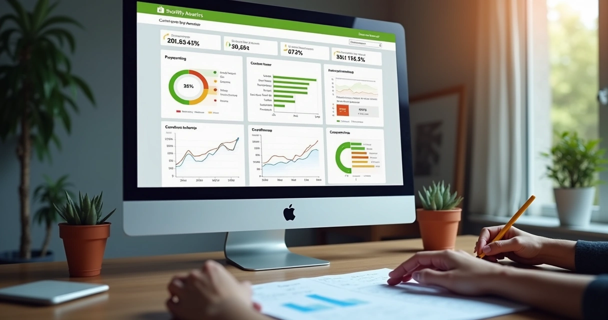 Painel de monitoramento de pagamentos no Shopify 