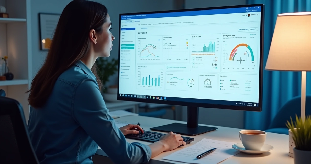 Pessoa acompanhando processo de registro de marca 