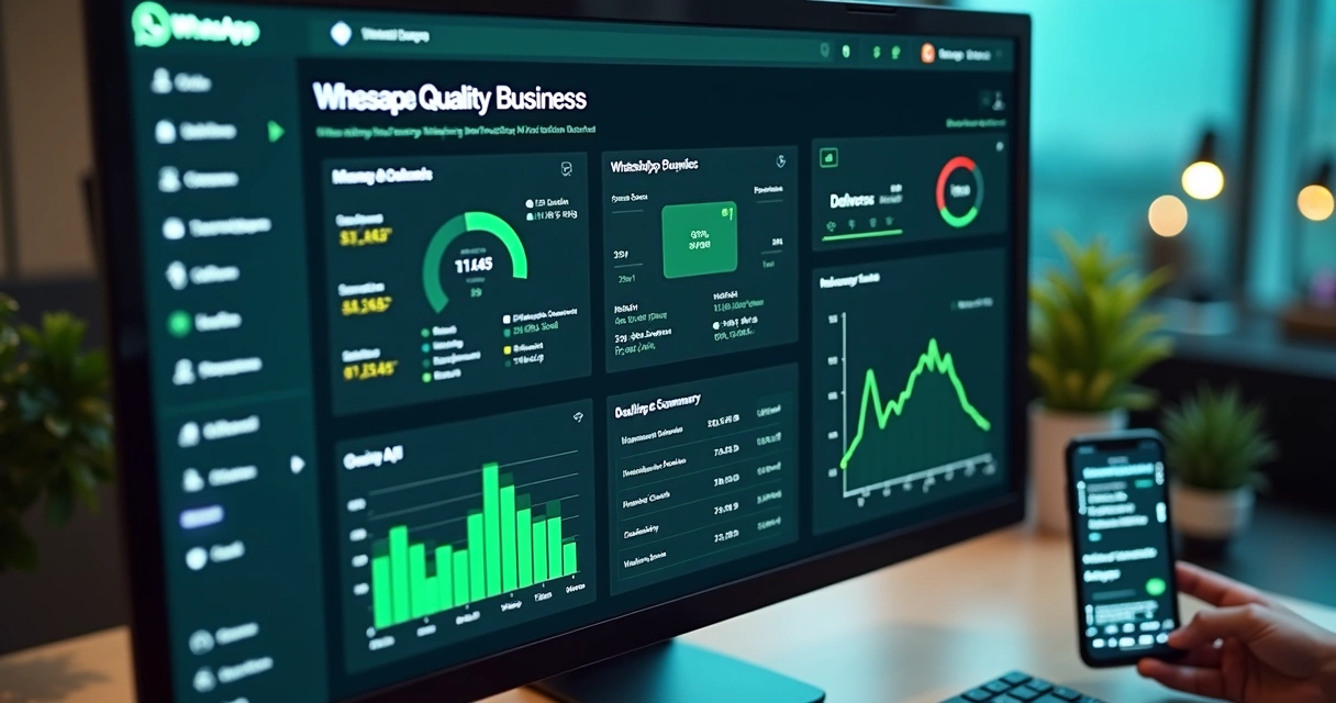 Painel de monitoramento de qualidade do número e limite de envios da API oficial do WhatsApp