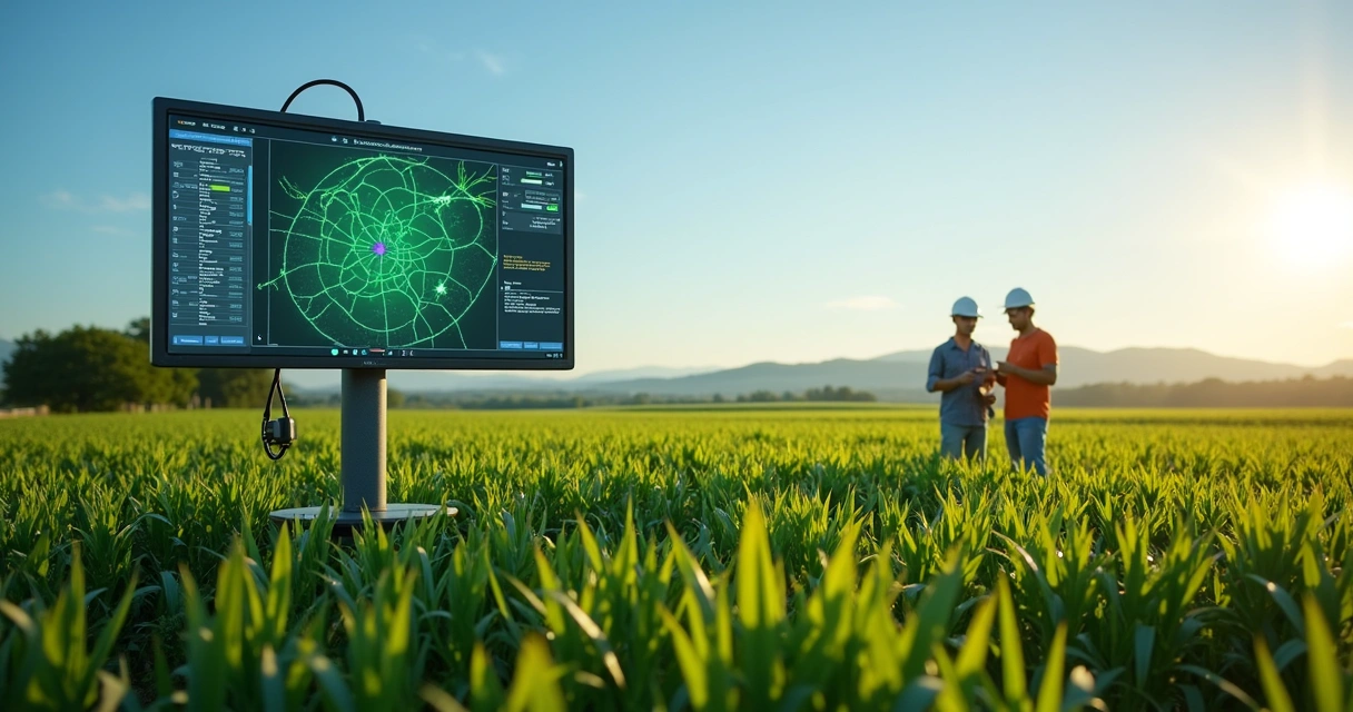 Monitoramento digital em cadeia agrícola 