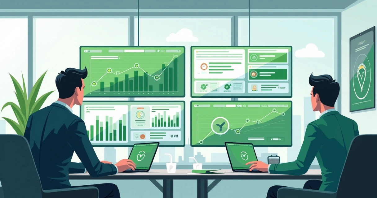 Dashboard de monitoramento em tempo real com gráficos de vendas em alta 