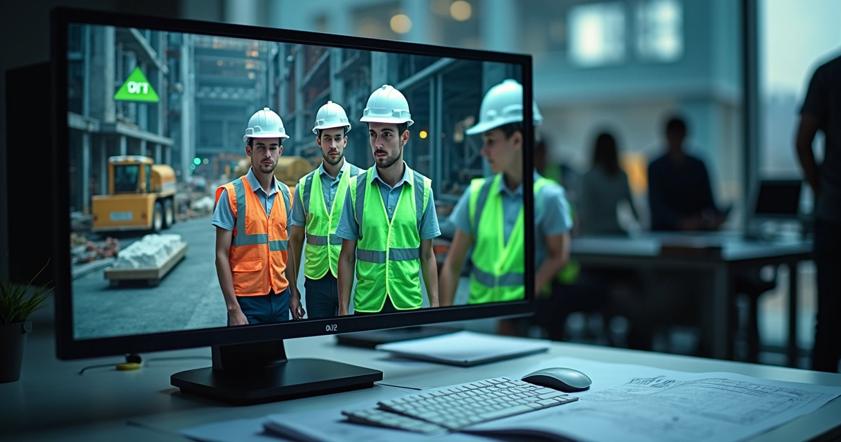 Monitoramento visual de EPI em obras com identificação e alertas automáticos 
