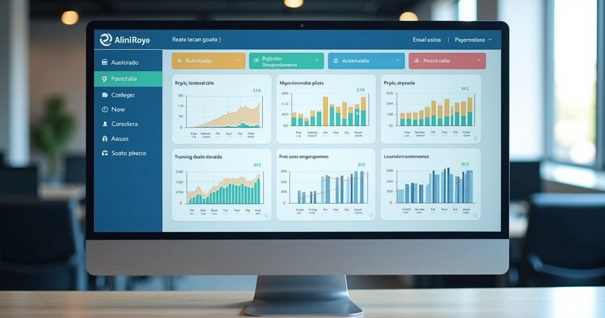 Painel com status de notas fiscais e alertas 