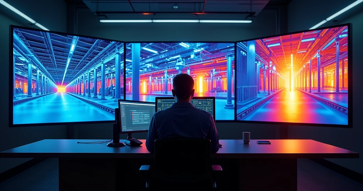 Monitoramento térmico em ambiente industrial usando câmera infravermelha 